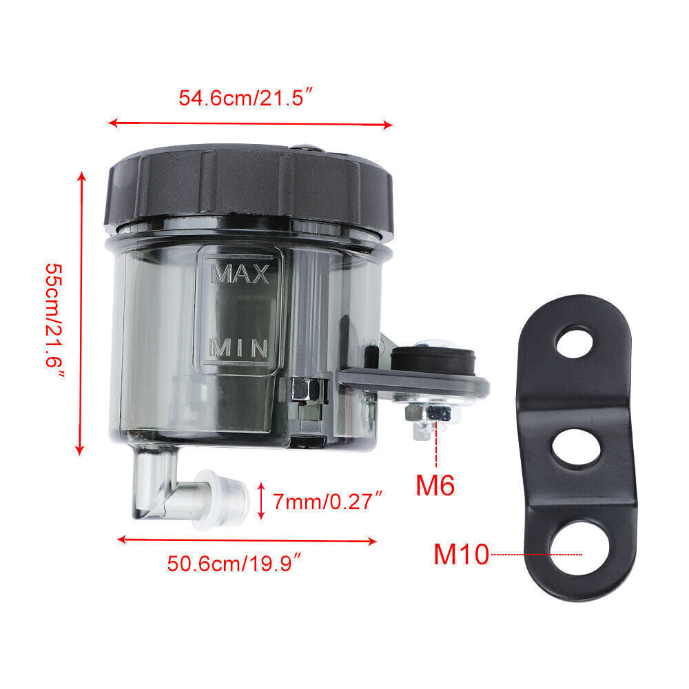 Rear Brake Clutch Reservoir Fluid Oil Tank Cup Master Cylinder Universal