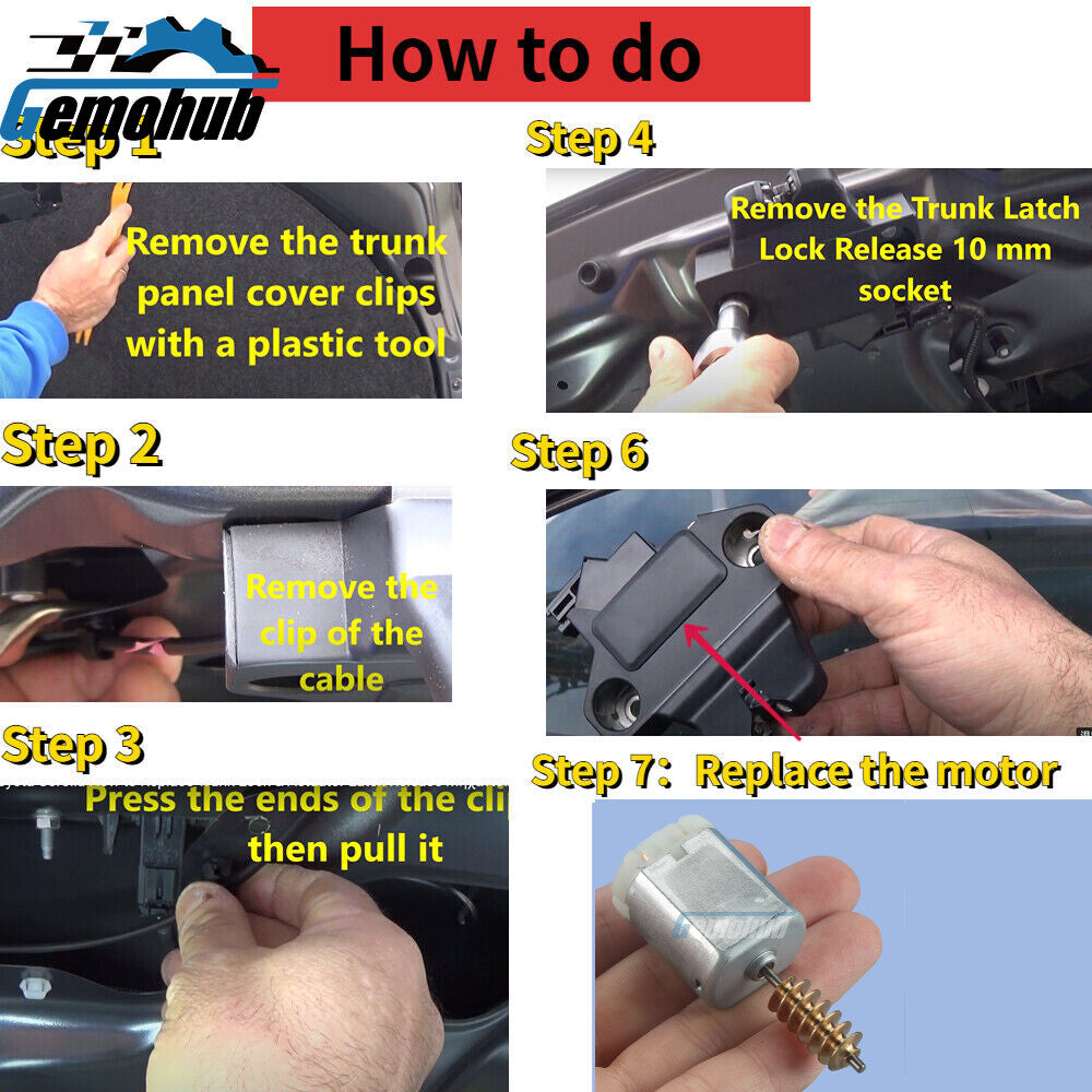 Electric Trunk Lock Latch Motor For 2004-2011 for BMW 1 Series E81 E82 E87