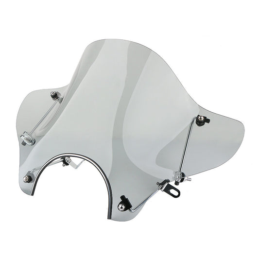 Universal motorcycle windshield windshield bracket smoked plastic suitable for Harley-Davidson