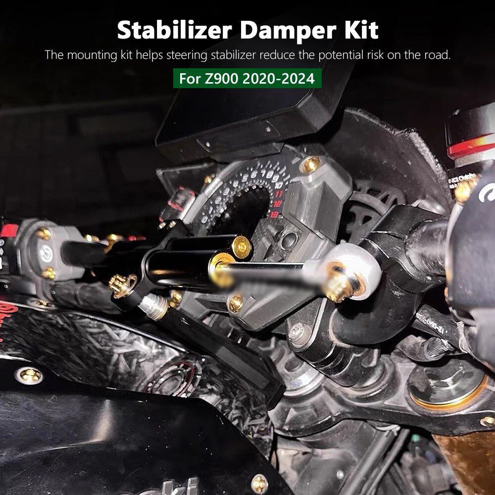 CNC for Kawasaki Z900 2020-2024 Stabilizer Damper Mounting Bracket Support Kit