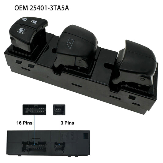 for Nissan Altima 2013-2018 Power Window Master Control Switch Left Driver Side