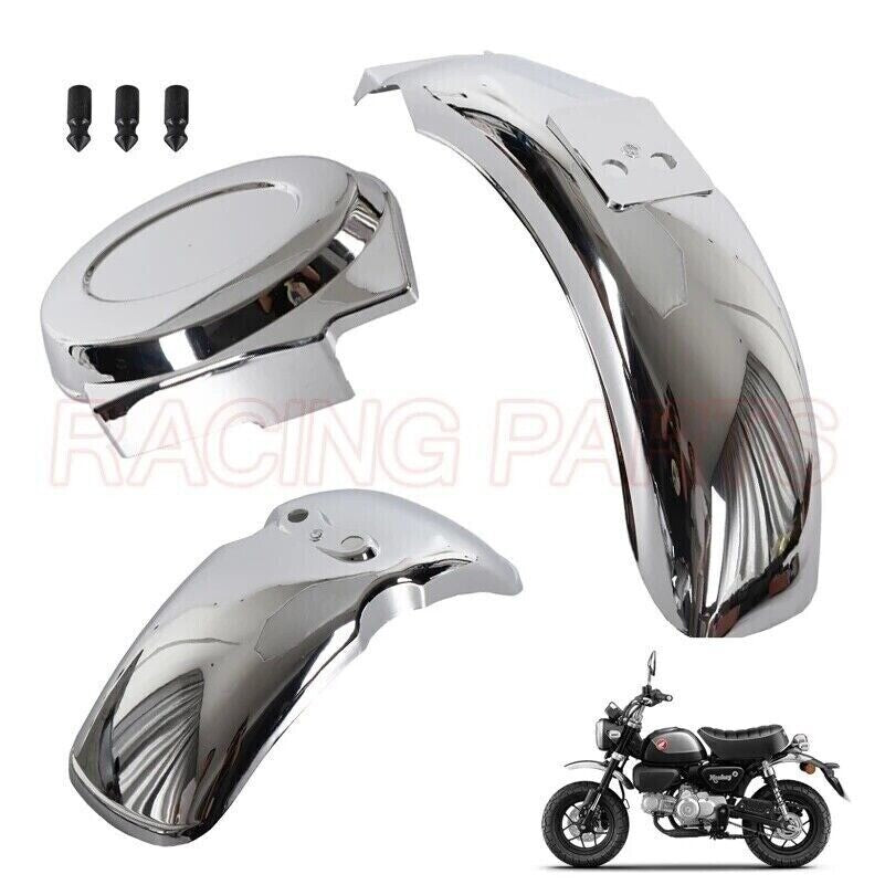 Chromed Plastic Front Rear Fender for Honda Monkey Skyteam Gorilla Z50 Z50A Z50J