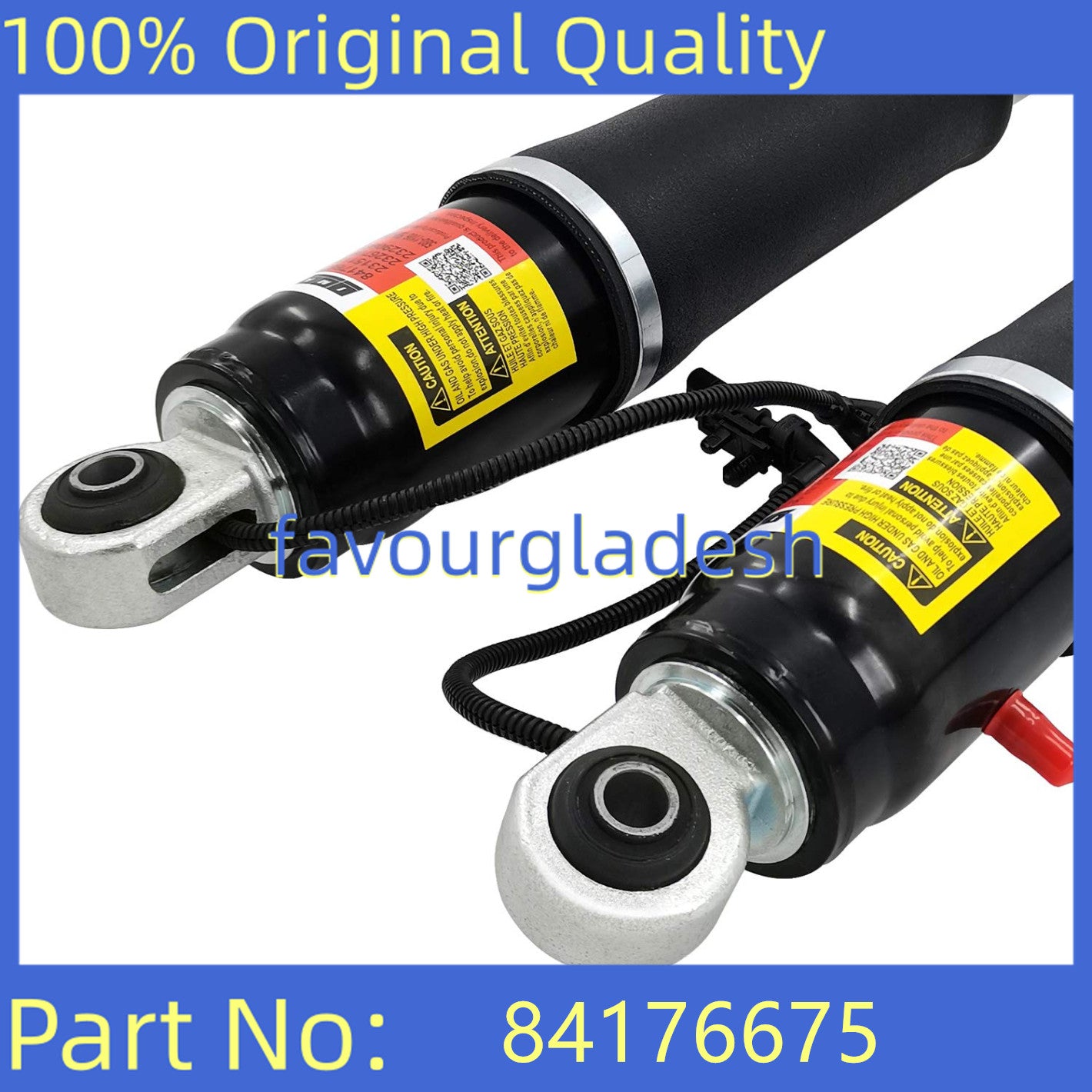 Pair Rear Shock Absorbers for Escalade Suburban Tahoe for Yukon 2015-2019 84176675