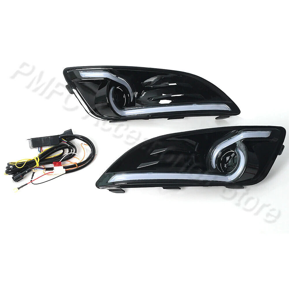 1 Pair LED Daytime Running Light Driving Fog Lamp for Ford Fiesta 2013-2016