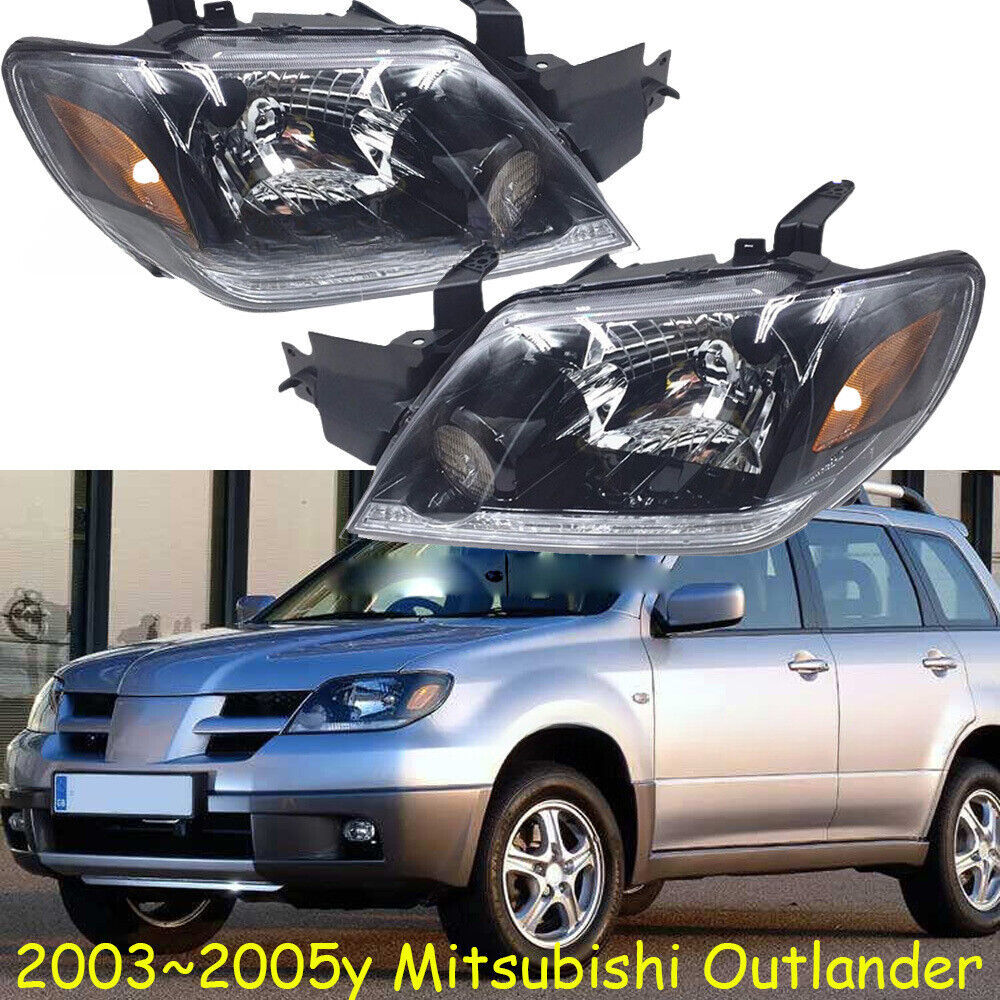 2PCS Front Head lamp Headlights Assembly Fit for Mitsubishi Outlander 2003-2005