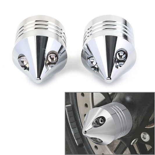 Chrome Front Axle Cap Nut Cover for Harley Electra Glide Sportster FLHX