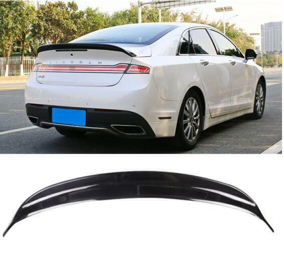 FOR 2015-2021 for Lincoln MKZ Glossy Black Car Rear Trunk Spoiler Tail Wing Lip ABS