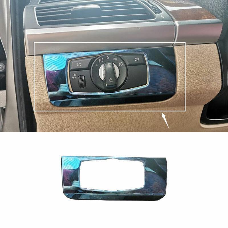 for BMW X5 X6 E70 E71 2008-2013 Blue Steel Function Control Button Frame Trim