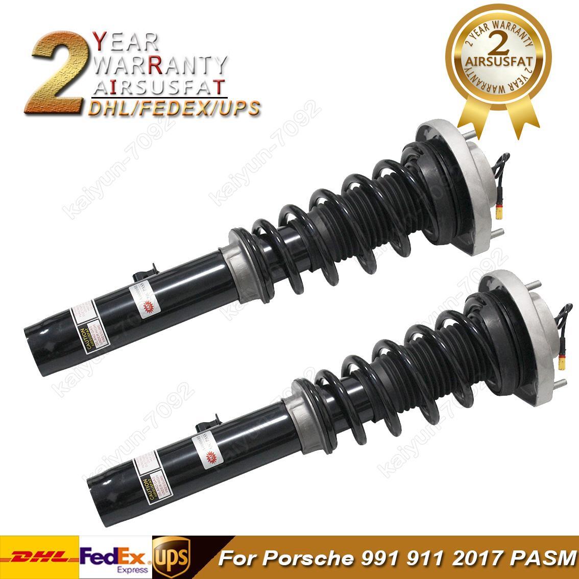 2x Front LeftRight Shock Absorber Assemblys w/ADS for Porsche 991 911 2017 PASM