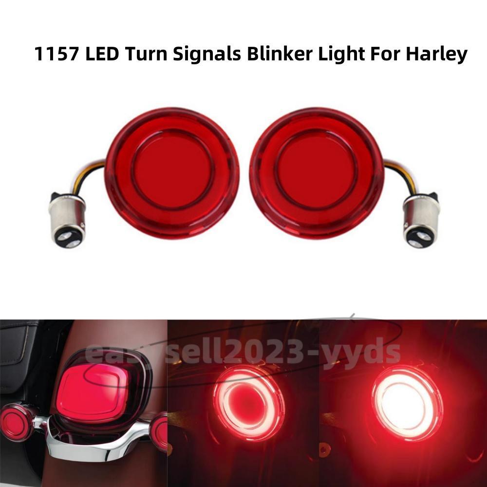 2Pcs 1157 LED Turn Signals Blinker Light for Harley Touring Electra Street Glide