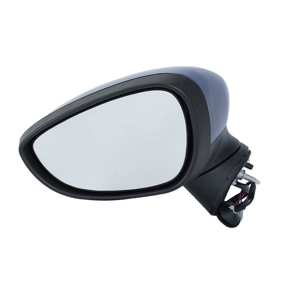 F¨¹r for Ford Fiesta MK7 2013-2017 Links Au?enspiegel Manuell Beheizbar Marineblau