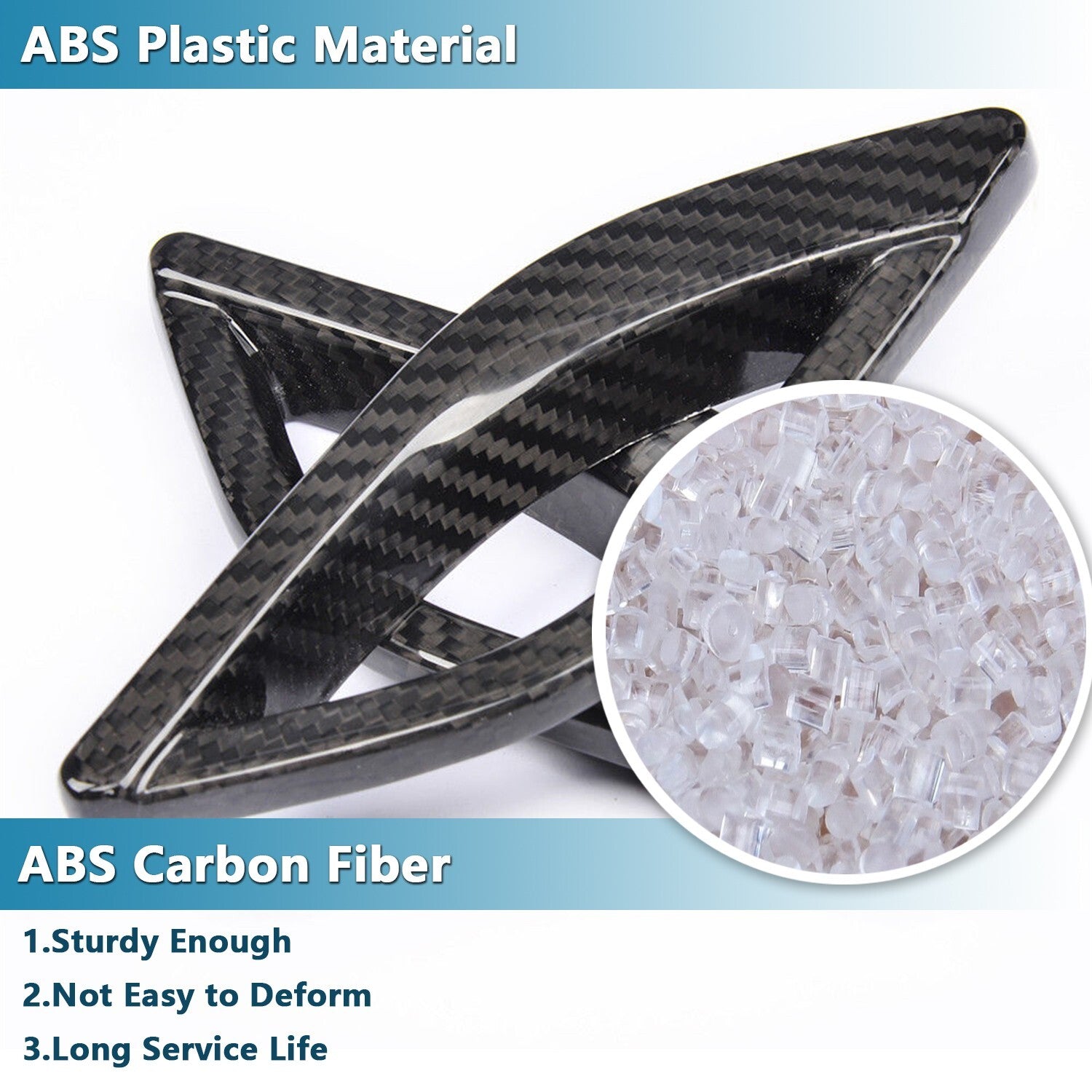 Carbon Fiber Side Wing Air Vent Fender Cover Trim for Maserati for Levante 2016-2021