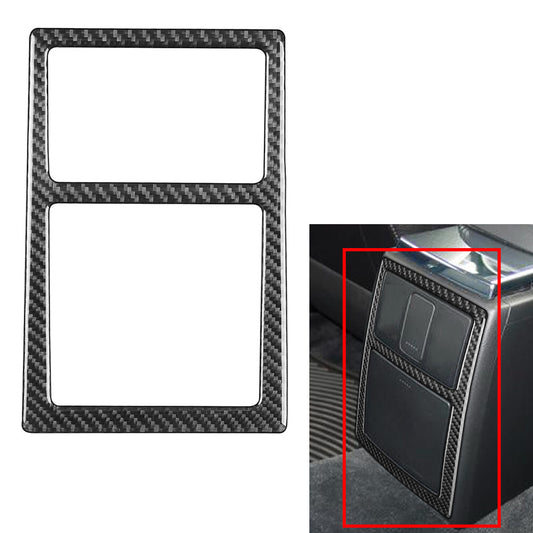 Rear Console Panel Frame Cover Trim for Volkswagen for Passat B5 2001-2005 Black