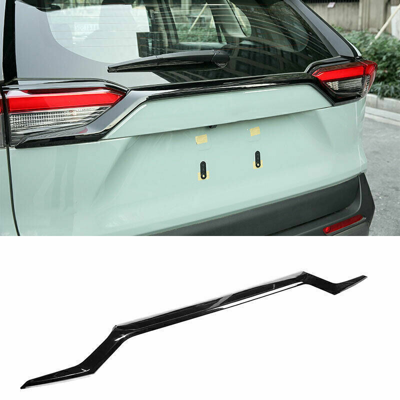 for Toyota RAV4 19-2023 Bright Black Rear Tailgate Trunk Lid Moulding Cover Trim