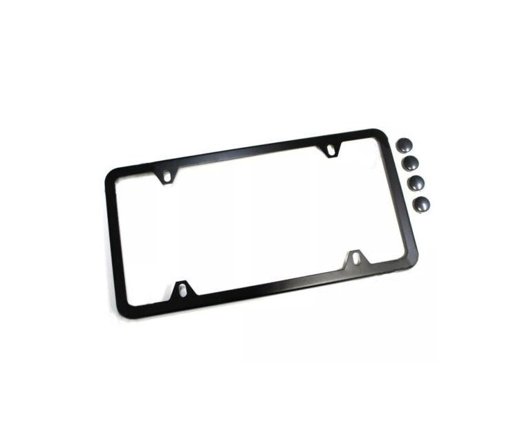 Car license plate frame cover cap rear boot 4-hole black for Mercedes-Benz