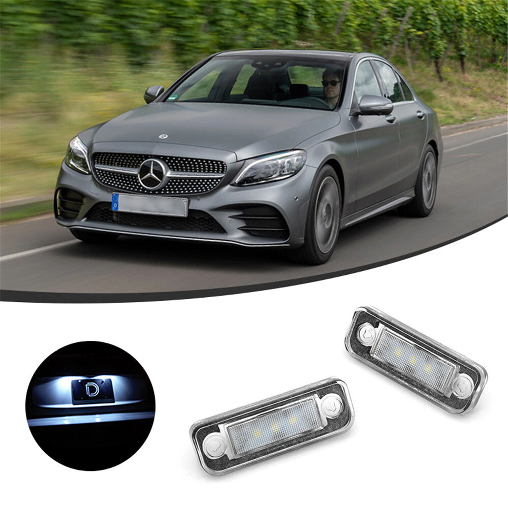 2x license plate lighting LED for Mercedes-Benz W203 5D W211 W219 R171 SLK CLS