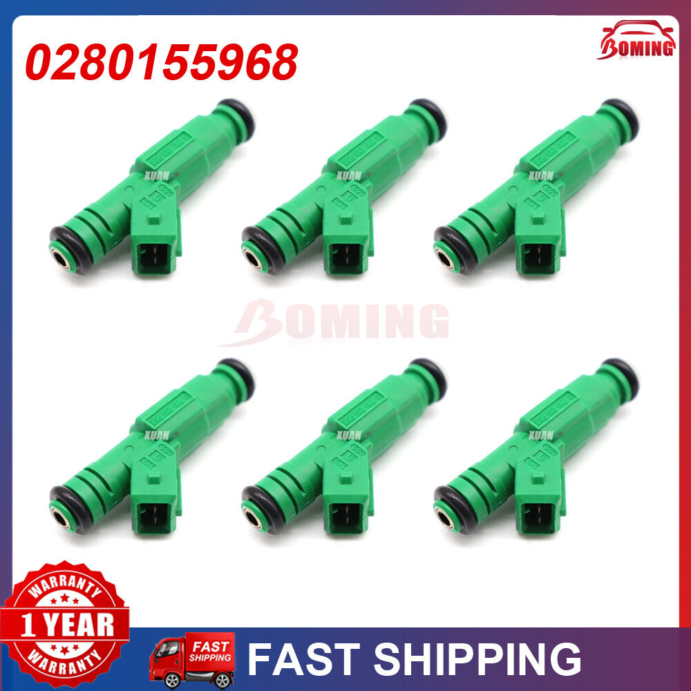6-pack 0280155968 fuel injectors suitable for GM for Ford TBI LT1 LS1 LS6 V8 440cc EV1 for Chevrolet