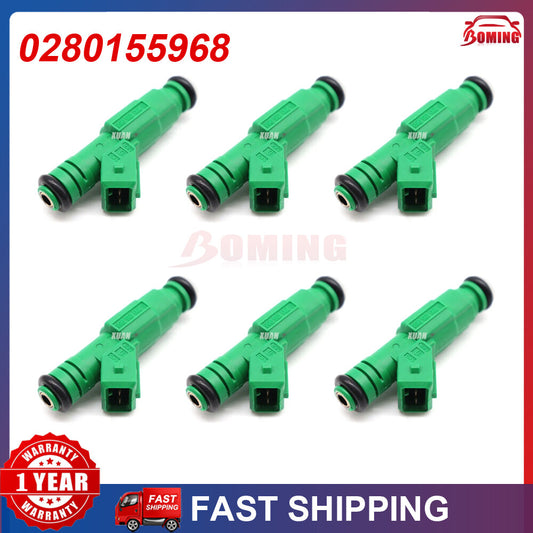6-pack 0280155968 fuel injectors suitable for GM for Ford TBI LT1 LS1 LS6 V8 440cc EV1 for Chevrolet