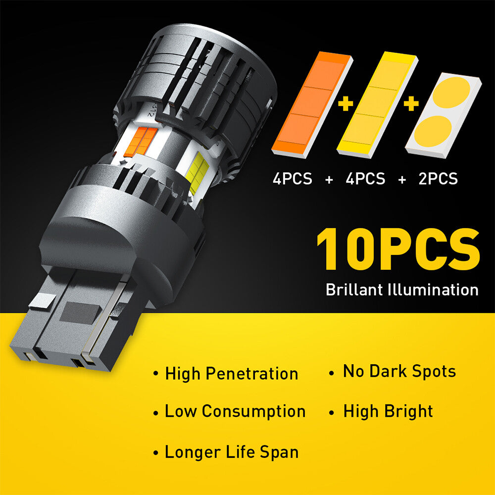 AUXITO LED Heterogeneous Source Lights 7440 7443 7444 Cloud 2SET