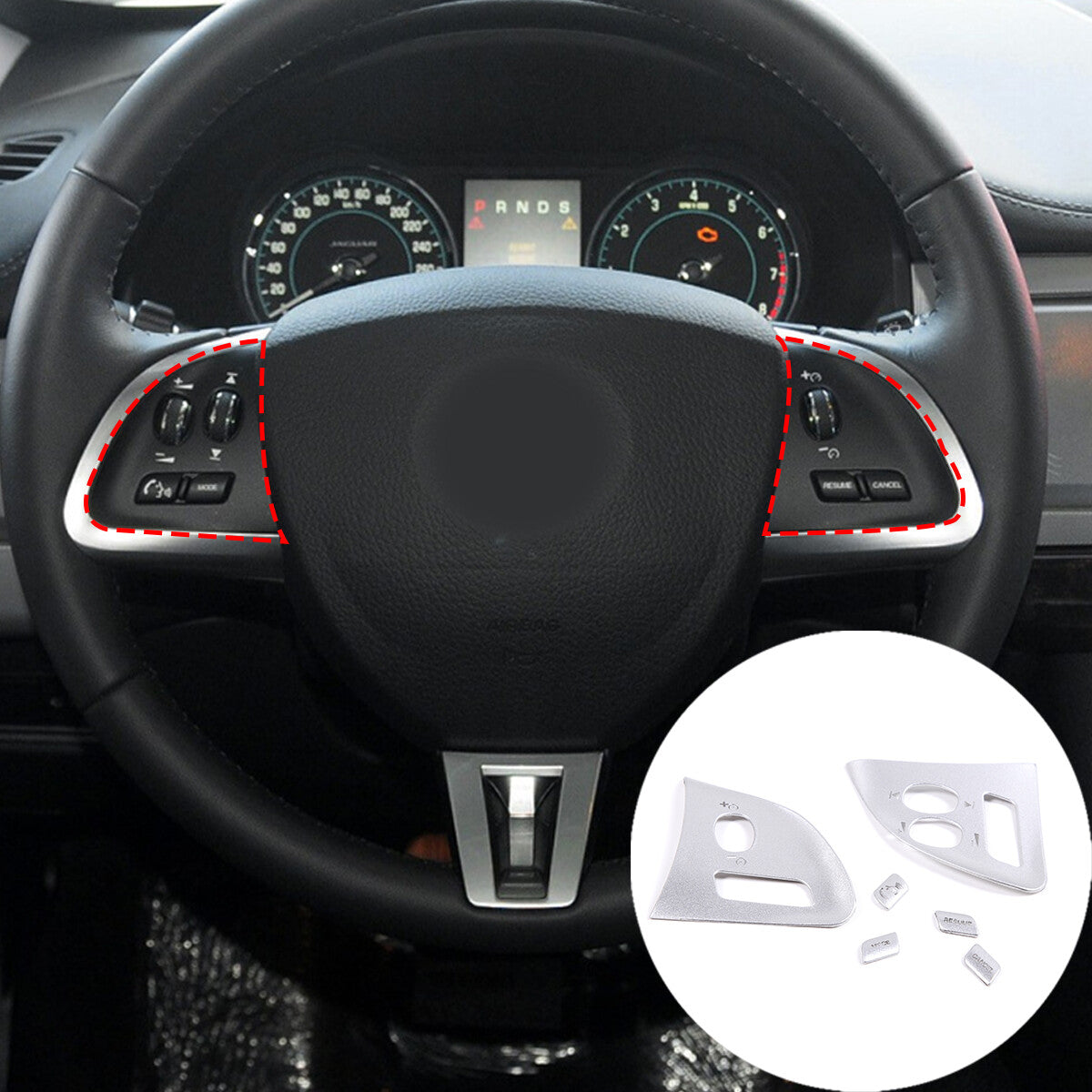 ABS Orange Center Gear Shift Knob Cover for Toyota Tacoma 2016-2022