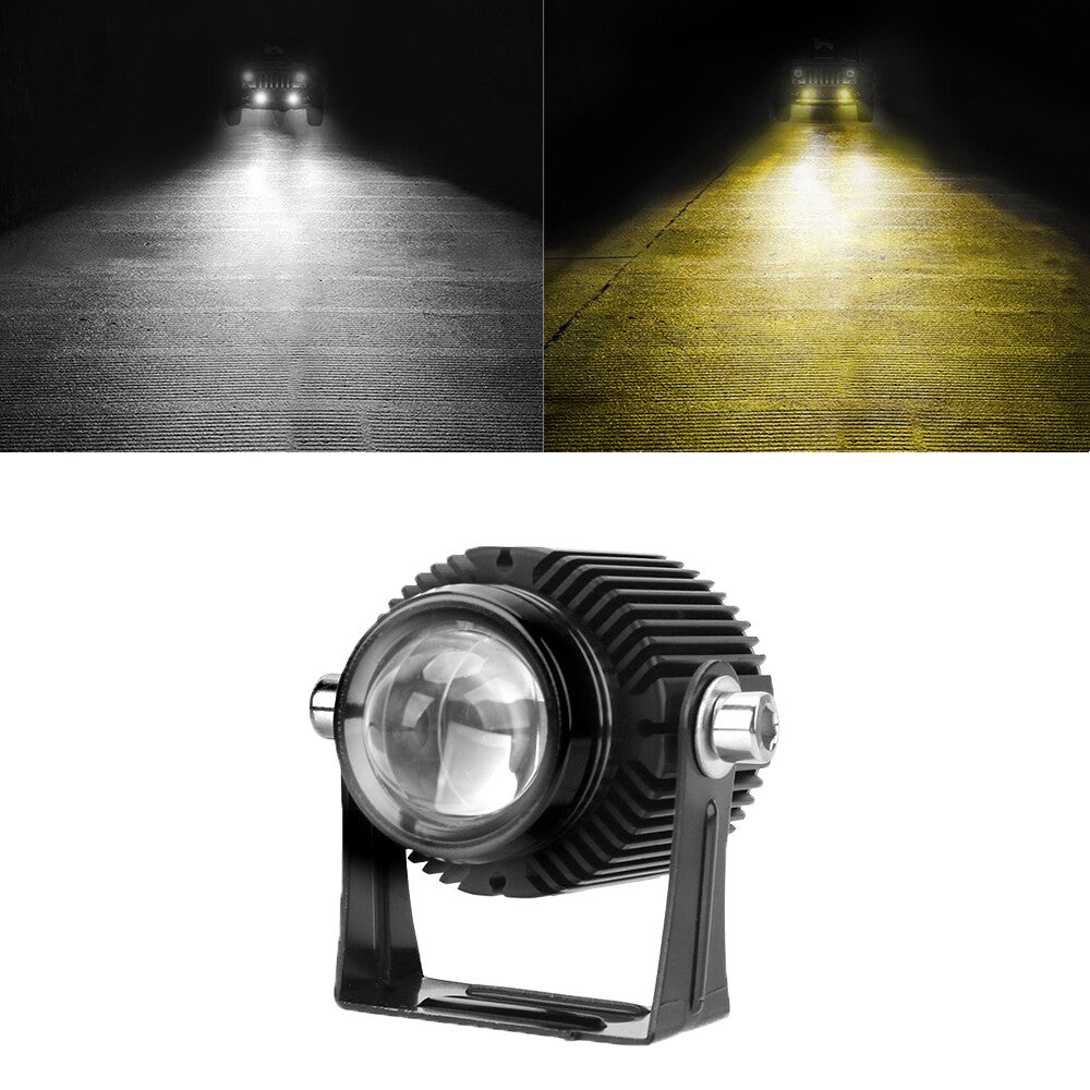 LED Dual High Low Beam Headlight Spotlight Fits For Motorcycles Cars Trucks Boat