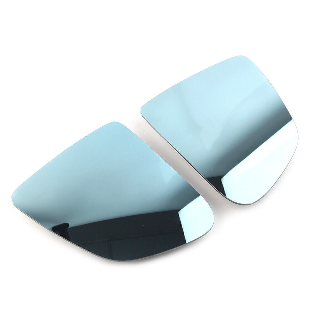 Pair Left +Right Rearview Door Wing Mirror Glass Blue Heated for Tesla for Model Y