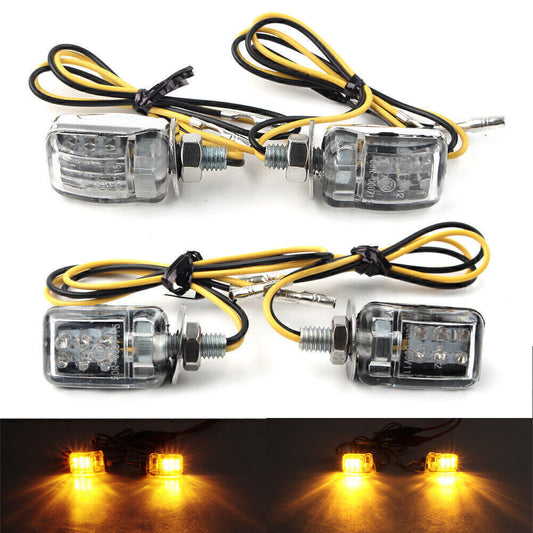 Turn Lights Universal LED Motor Turn Signal Indicator Light Warning Blinker Lamp