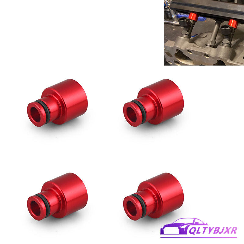 Fuel Injector Top Hat Adapters for Honda for Civic for Acura for RDX B16 B18 D16 Engines Red