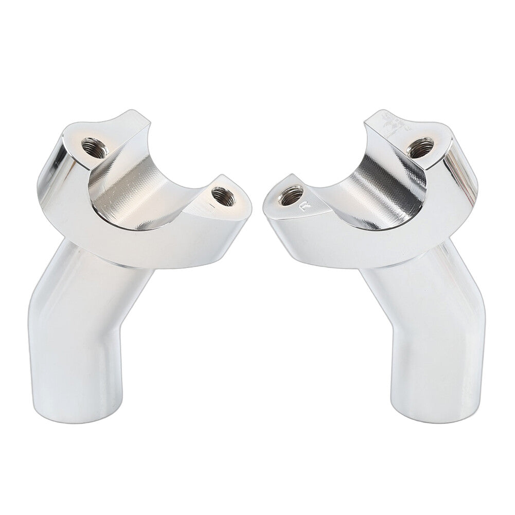 3 1/2 Pullback Handlebar Risers Chrome for Harley 1 Bar Dyna Softail Road King