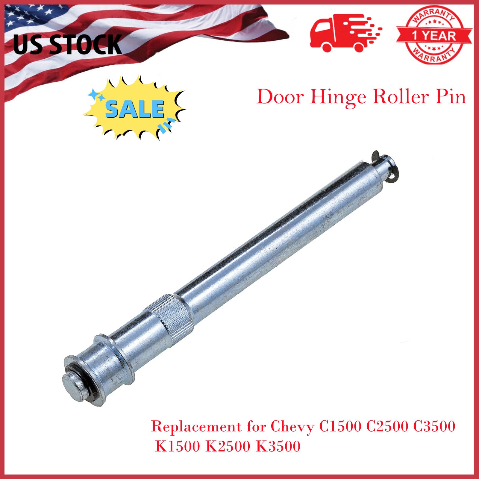Suitable for 99-00 for ESCALADE door HINGE ROLLER PIN RH PASSENGER LH DRIVER side 38433