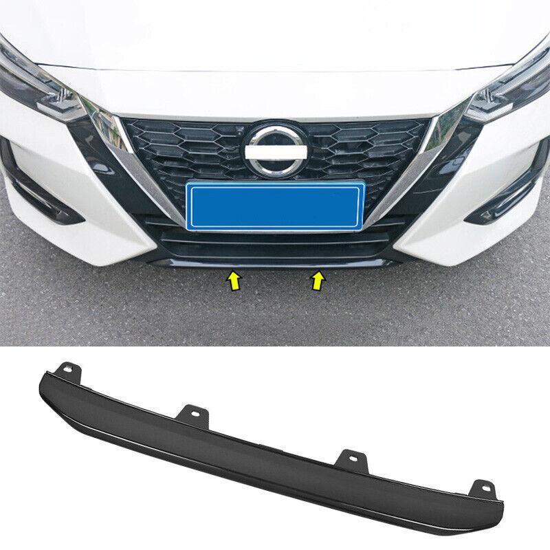 for Nissan Sentra Sylphy 2020-2022 Bright Black Front Bumper Grille Lower Strip