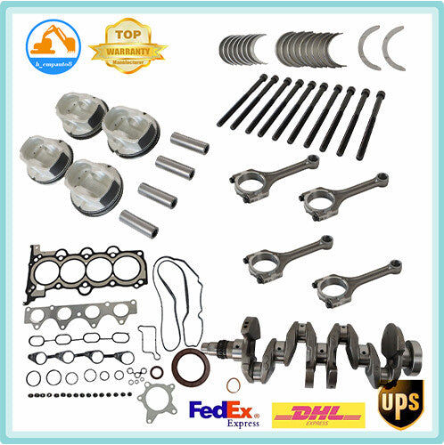 Engine Overhaul Rebuild Kit Piston Rings/Crankshaft/Con Rods for Hyundai for Kia 1.6
