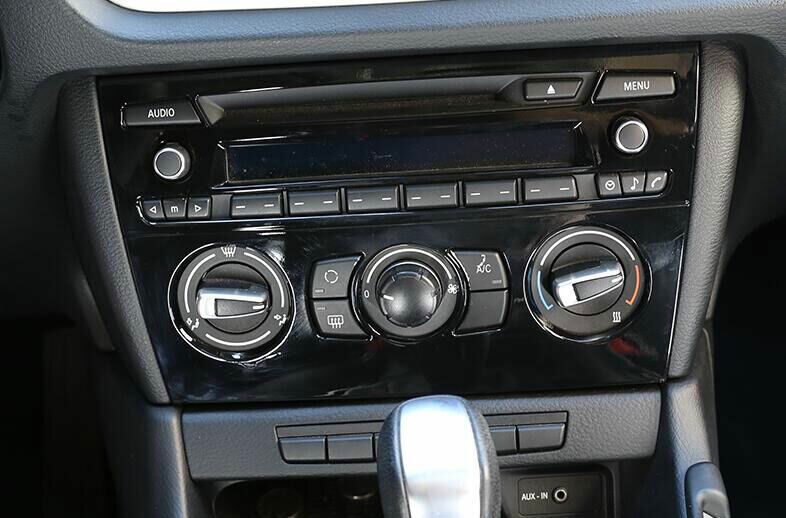for BMW X1 E84 2013-2015 ABS Black Inner Console CD Button Control Frame Trim 1P