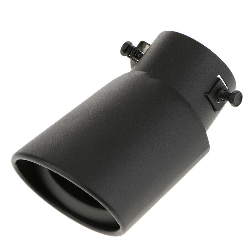 Black Car Exhaust Muffler Tip Stainless Steel Pipe Modified Rear Tail Throat