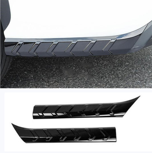 for Toyota Highlander 2020-2023 Piano black Rear bumper side anti-scratch cover