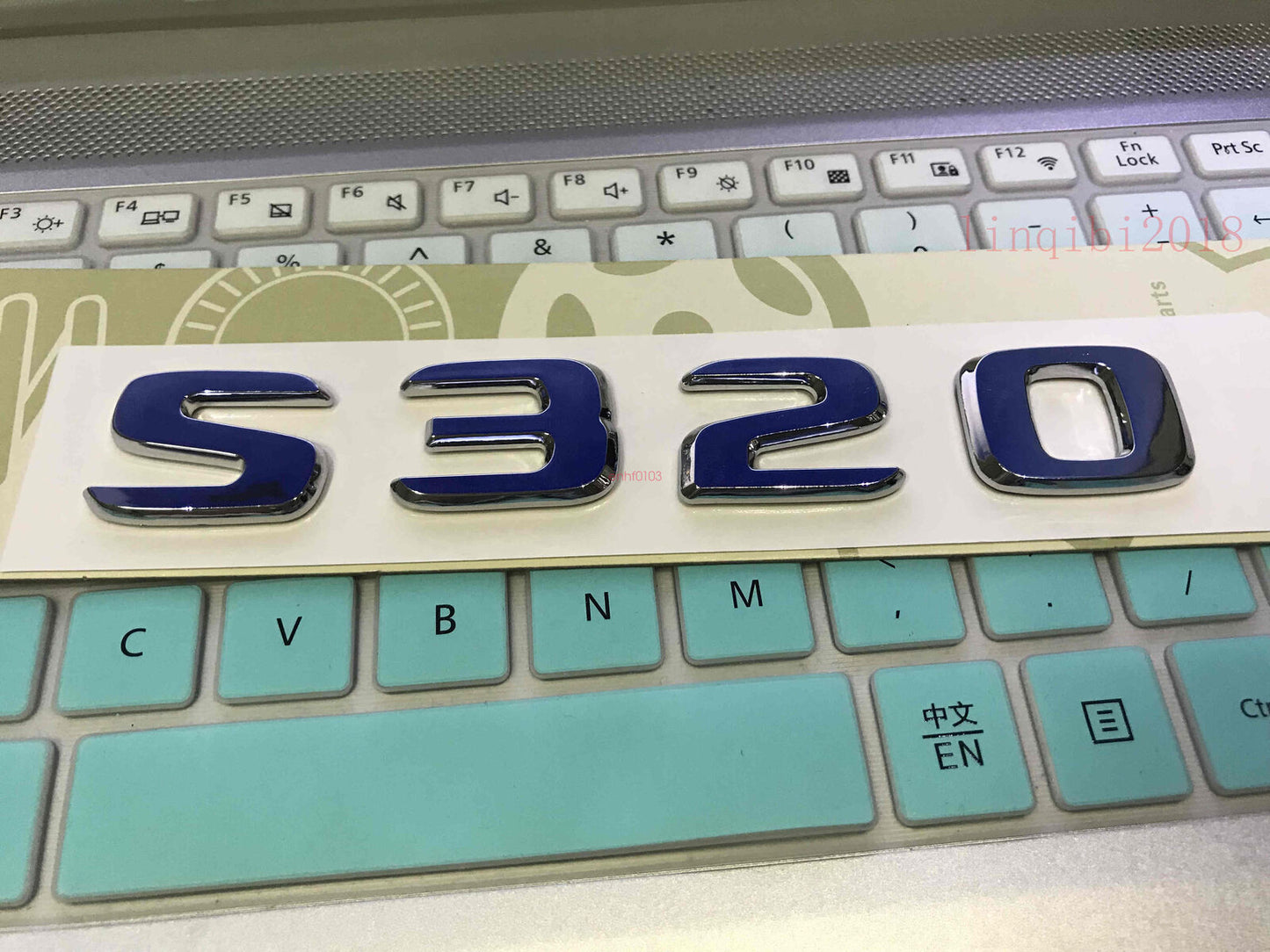 Chrome S320 Rear Trunk Emblem Decal Badge FOR S