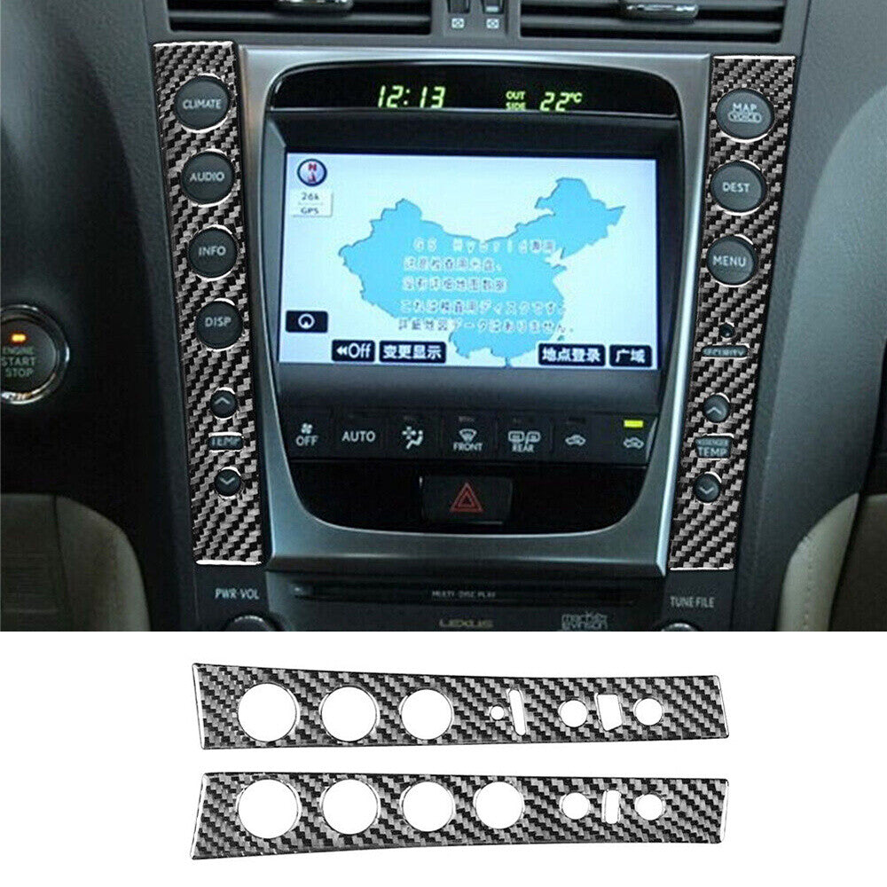 Kit For Luxus GS 2006-2011 Carbon Fiber Center Control Switch Button Panel Cover