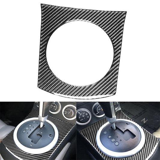 Carbon Fiber Interior Gear Shift Panel Outside Sticker Fit for Nissan 350Z 2003-2009
