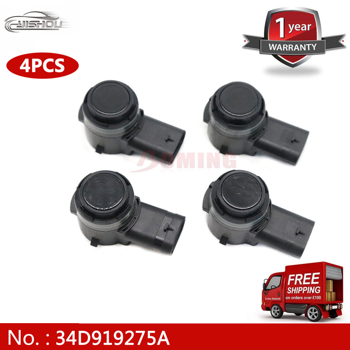 34D919275A 4 new PDC parking sensors for Volkswagen , for Porsche for Panamera , for Cayenne 911, for Audi