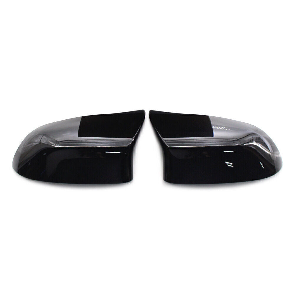 Rear View Mirror Cover Trim Mirrors Decor for BMW X5 F15 X6 F16 2014-2018 Black
