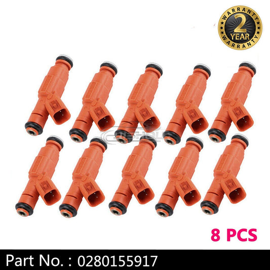 10-piece fuel injector set 0280155917 suitable for Ford F250 F350 F450 F550 6.8L V10