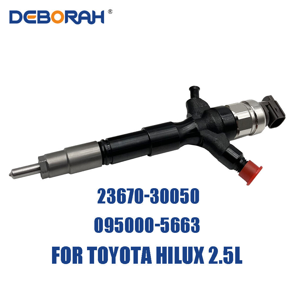 4X 095000-5663 23670-30050 Diesel Common Rail Fuel Injector for Toyora Engine