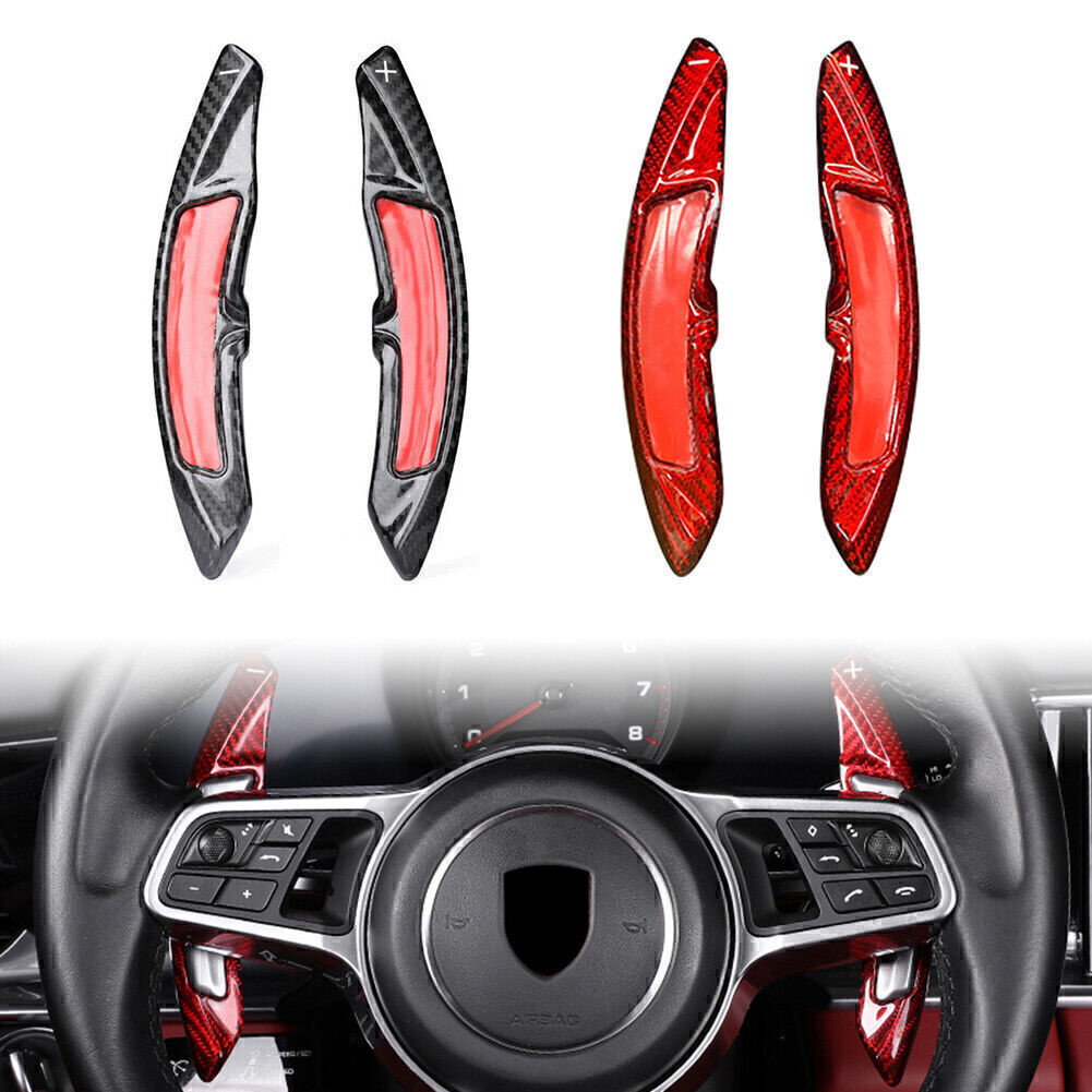 Carbon Fiber Steering Wheel Shift Paddle Add On for Porsche Macan for Cayenne 911