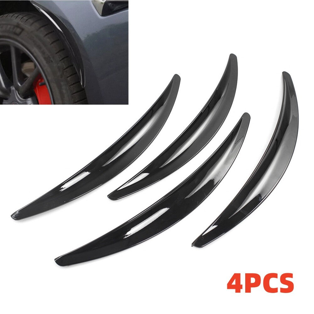 4Pcs Auto Wheel Eyebrow Arch Trim Lips Fender Flares Protector Strip Accessories
