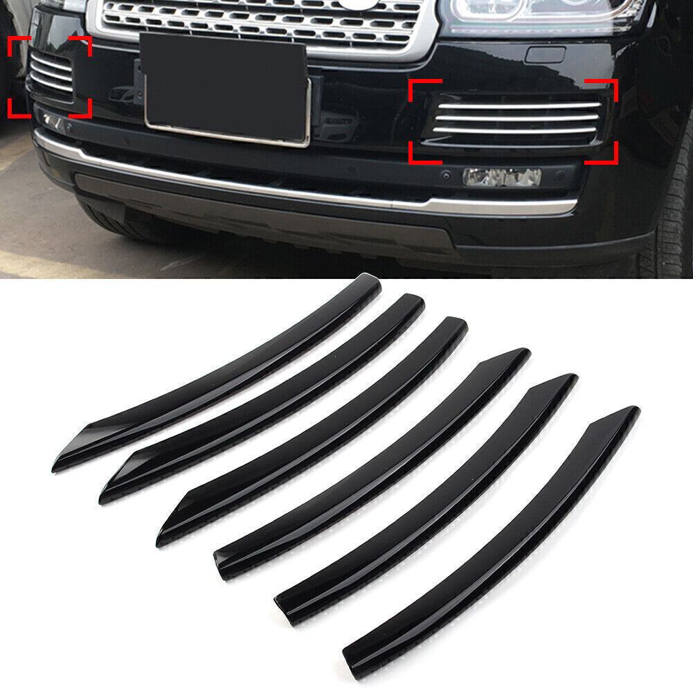 for Land Rover for Range Rover L405 2013-17 Black Front Bumper Fog Light Trim Strip