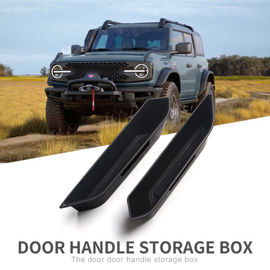 for Ford Bronco 2021 2022 (4 Door) Front Rear Door Handle Storage Box
