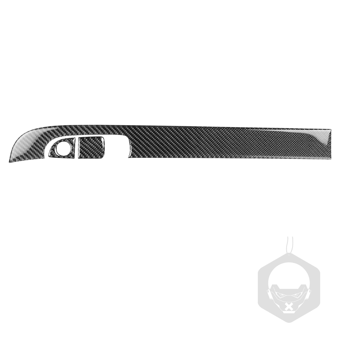 3Pcs Carbon Fiber Copilot Dashboard Panel Cover Trim for Dodge Charger 2015-2020