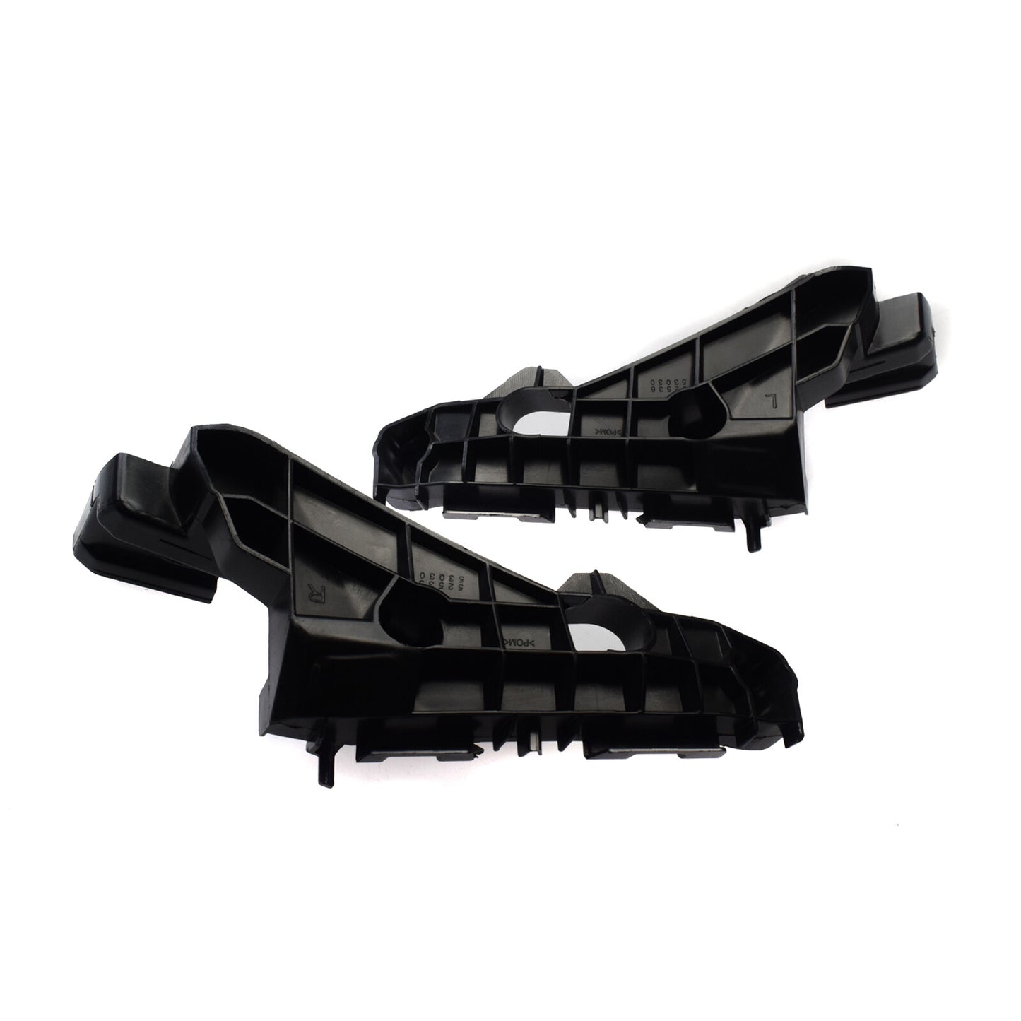 A pair of bumper bracket holders for left and right sides, suitable for Lexus IS250 IS350 V6 2014-2016.