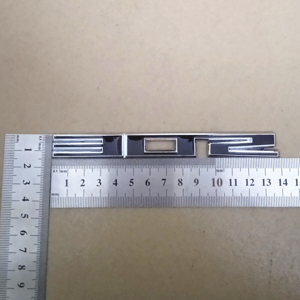 2x Chrome Black Silver 302 Metal Badge Emblem Decal Sticker 3D Motors Car Hybrid