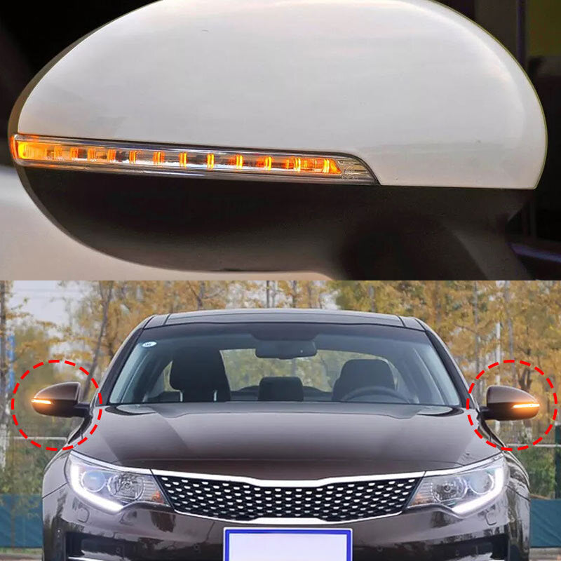 2x LED Mirror Turn Signal Indicator Light Left Right for Kia Rio 2012-2017 NEW